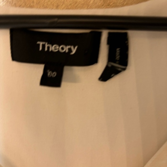 Theory Ivory Shift V-Neck Dress 00 Sleeveless - Picture 4 of 5